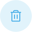 Trashcan icon symbolizing mass deleting tweets.