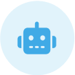 Robot icon symbolizing automate deletion.